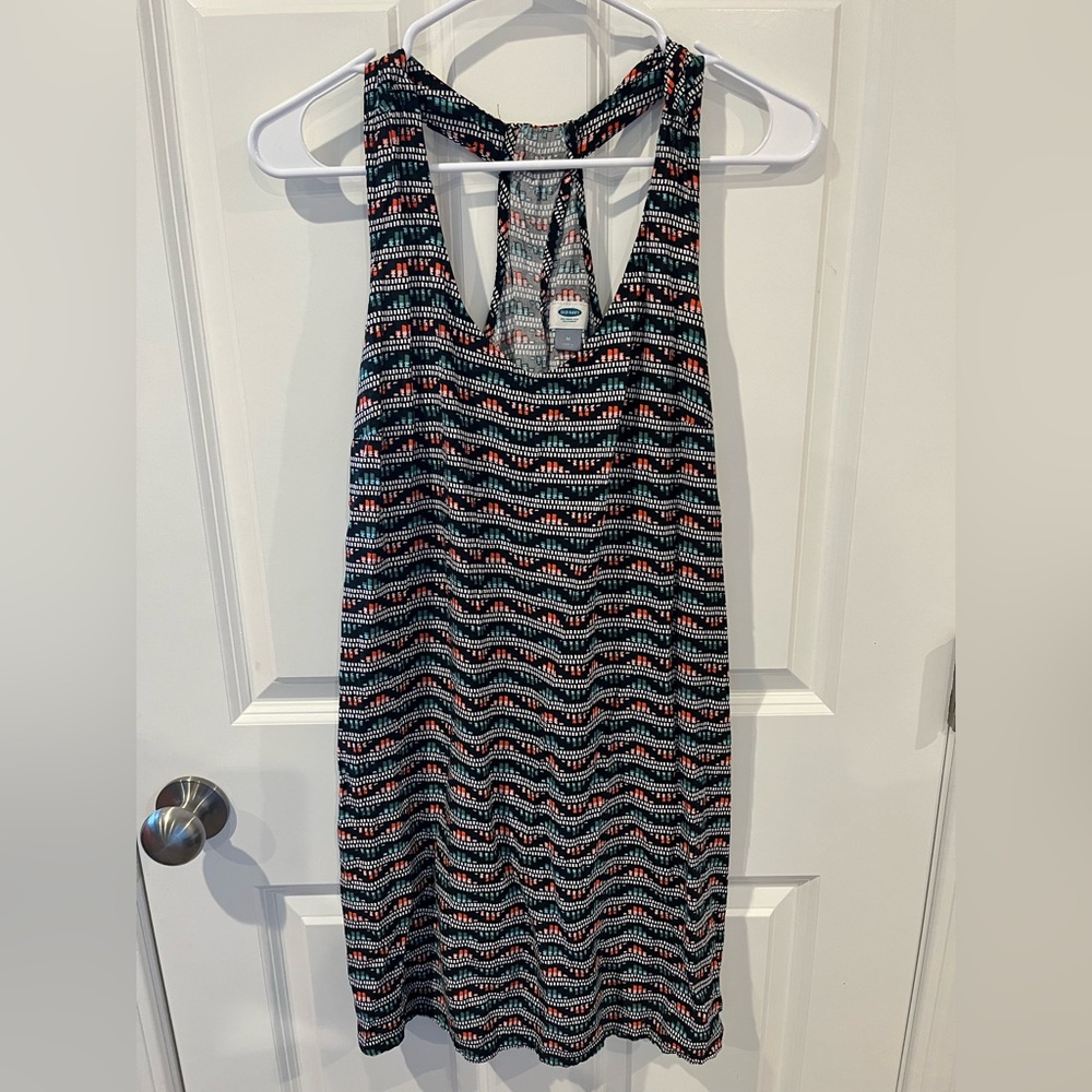 Old Navy Multi Color Racerback Mini Dress Size Medium